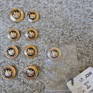 St. John Gold and Navy Button Collection